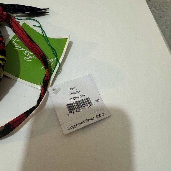 NWT Vera Bradley Brown Red Yellow HandBag Retired Pattern crossbody - Picture 9 of 13